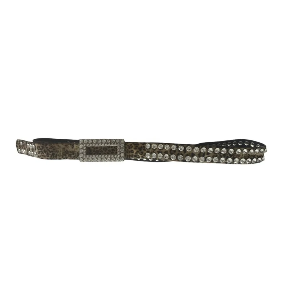 Rhinestone studded belt